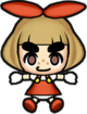 character select sprite of Lulu from WarioWare: Get It Together!