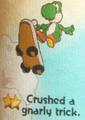 "Crushed a gnarly trick." discovery from Snurfboard Habitat in Yoshi and the Mysterious Book