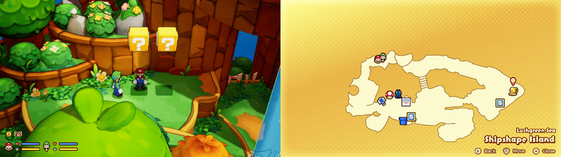 ? blocks 2-3 in Shipshape Island from Mario & Luigi: Brothership