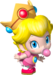 Artwork of Baby Peach from Mario Kart Wii (also used in Mario Super Sluggers and Mario Kart Tour)
