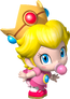 Artwork of Baby Peach for Mario Kart Wii (also used in Mario Super Sluggers and Mario Kart Tour)