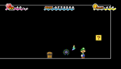 Seventh ? Block and fourth treasure chest in Castle Bleck Interior of Super Paper Mario.