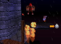 A red Banana Bunch in Creepy Castle.