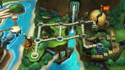 Map of Ruins in Donkey Kong Country Returns