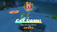 Collecting a Cat Shine in Bowser's Fury