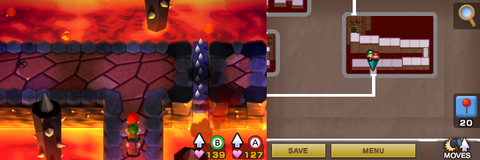 Location of the second beanhole in Bowser's Castle.