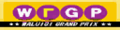 A Waluigi Grand Prix trackside banner from Mario Kart DS