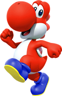 Red Yoshi from Mario Kart Tour