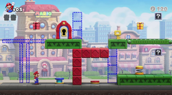 1-1 of Mario Vs Donkey Kong on Switch