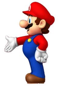 Promotional artwork of Mario for the 25th anniversary of Super Mario Bros.