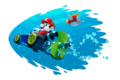 Mario underwater.