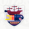 Sticker showing Airship Fortress