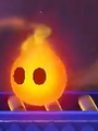 A screenshot of a Fireball in Mario vs. Donkey Kong