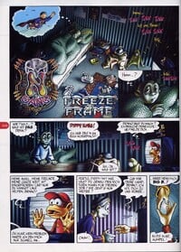 The first page of the N-Gang comic "Freeze Frame"