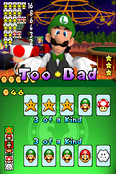 The player losing the round in New Super Mario Bros.