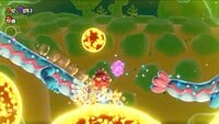 The third 10-flower coin in Deep Magma Bog Special Solar Roller in Super Mario Bros. Wonder