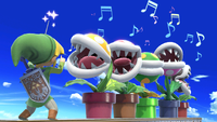 Piranha Plant's Classic Mode victory photo in Super Smash Bros. Ultimate