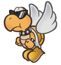 Sprite of a KP Paratroopa from Paper Mario: The Thousand-Year Door (Nintendo Switch)