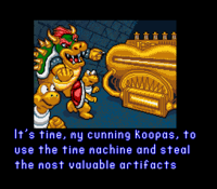 Bowser and his Koopas with the Timulator.