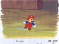Unused cel of Mario running