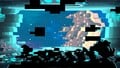 A glitch changing the giant nose into a donut