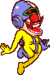 Dr. Crygor leaping, from WarioWare: Touched!.