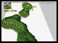 The sixth hole of Boo Valley from Mario Golf (Nintendo 64)