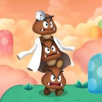 Artwork of Dr. Goomba Tower for Dr. Mario World
