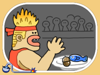 The microgame Iron Stomach from WarioWare Gold