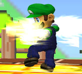 Luigi's Luigi Cyclone, from Super Smash Bros. Melee.