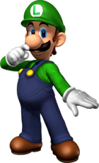 Artwork of Luigi in Mario Party 7