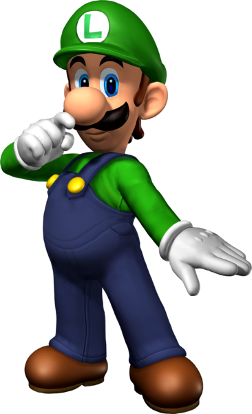 File:Luigi Artwork - Mario Party 7.png
