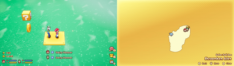 First and only block in Shroonken Islet from Mario & Luigi: Brothership