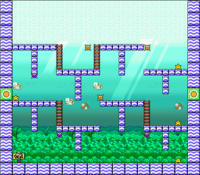 Level 6-4 map in the game Mario & Wario.