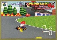 One of the Mario Kart 64 Collectible Trading Cards.