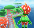 The course icon of the R/T variant with the Petey Piranha Mii Racing Suit