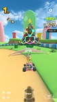 3DS Mario Circuit: Off-road in the area with Goombas and pipes that blow air currents