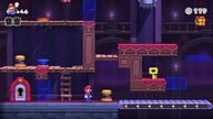 Screenshot of Spooky House level 5-5 from the Nintendo Switch version of Mario vs. Donkey Kong