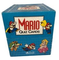 The box the 1995 Mario quiz cards came in. From an ebay listing.