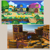 Paper Mario: Color Splash concept artwork.