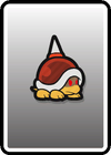 A Spike Top card from Paper Mario: Color Splash
