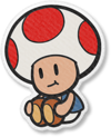 Artwork of a Toad from Paper Mario: The Origami King