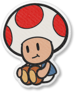 Artwork of a Toad from Paper Mario: The Origami King