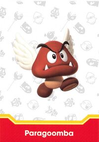 Paragoomba enemy card from the Super Mario Trading Card Collection