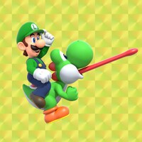 Luigi and Yoshi in the thumbnail of a New Super Mario Bros. U Deluxe tips and tricks article