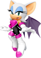 Artwork of Rouge the Bat for Mario & Sonic at the Rio 2016 Olympic Games Arcade Edition.