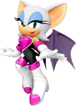 Artwork of Rouge the Bat for Mario & Sonic at the Rio 2016 Olympic Games Arcade Edition