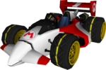 The model for Mario's Sprinter from Mario Kart Wii
