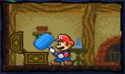 Mario getting his hammer in Wrecking Crew '98.