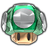 A 1-Up Mushroom from Paper Mario: The Origami King.